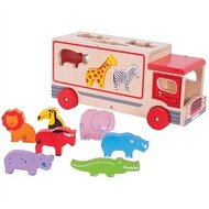 BigJigs - Vormenstoof  Vrachtwagen Safari