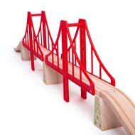 Bigjigs Rail - Dubbele Hangbrug / Double Suspension Bridge | Speel je Wijs