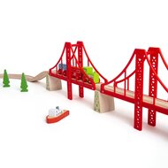 Bigjigs Rail - Dubbele Hangbrug / Double Suspension Bridge | Speel je Wijs