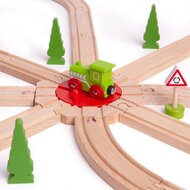 BigJigs Rail - 8 weg Draaischijf / 8 Way Turntable | Speel je Wijs