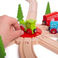 BigJigs Rail - 8 weg Draaischijf / 8 Way Turntable | Speel je Wijs