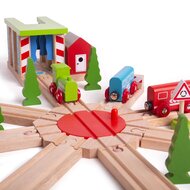 BigJigs Rail - 8 weg Draaischijf / 8 Way Turntable | Speel je Wijs