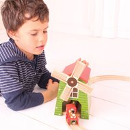 Bigjigs Rail - Windmolen met Tunnel / Country Windmill | Speel je Wijs