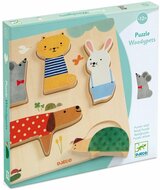 Djeco Reliëf Puzzel Woodypets | Speel je Wijs