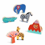 Djeco Reliëf Puzzel Savanna Story-7 stukjes | Speel je Wijs