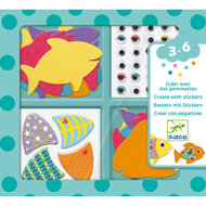 Djeco Creatief met Stickers - Ik hou van Vissen 3-6 Jaar | Speel je Wijs
