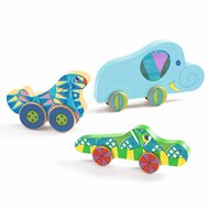 Djeco Houten Puzzel Puzz & Roll Bariolo | Speel je Wijs