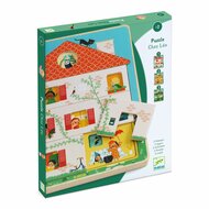 Djeco-Drie lagen puzzel - Chez Leo | Speel je Wijs