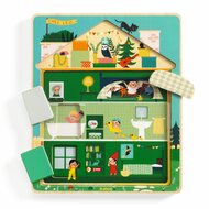 Djeco-Drie lagen puzzel - Chez Leo | Speel je Wijs