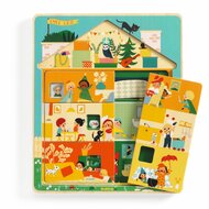 Djeco-Drie lagen puzzel - Chez Leo | Speel je Wijs