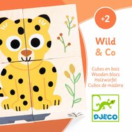 Djeco Houten Blokpuzzel Wild & Co | Speel je Wijs