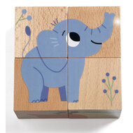 Djeco Houten Blokpuzzel Wild & Co | Speel je Wijs