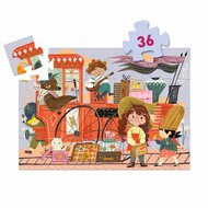 Djeco Silhouet Puzzel - Mia's Reis 4+ | Speel je Wijs