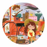Djeco Silhouet Puzzel - Mia's Reis 4+ | Speel je Wijs