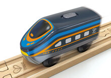 Hape Battery Powered Intercity Loco Black | Speel je Wijs