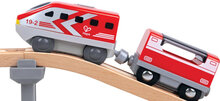 Hape Battery Powered Intercity Loco - Red | Speel je Wijs