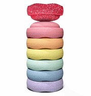 Stapelstein® Original Kerstspecial 2025 - Mini Rainbow set - Pastel Blush| Speel je Wijs