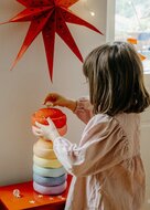 Stapelstein® Original Kerstspecial 2025 - Mini Rainbow set - Pastel Blush| Speel je Wijs