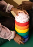 Stapelstein® Original Kerstspecial 2025 - MINI Rainbow set - Classic Blush| Speel je Wijs