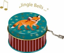 Spiegelburg - Klein metalen muziekdoosje - Winterdieren in het kerstbos| Speel je Wijs