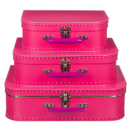 Kinderkoffer - Fuchsia 25cm | Speel je wijs