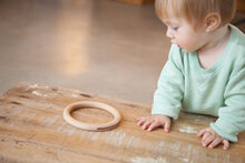 Grapat grote houten Ring - PER STUK | Speel je Wijs