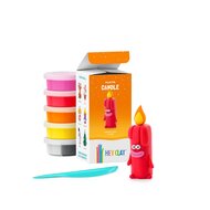 Hey Clay Boetseerklei  Candle - 5 bakjes | Speel je Wijs