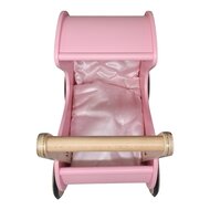 Playwood Poppenwagen Klassiek - Roze Hartjes| Speel je Wijs
