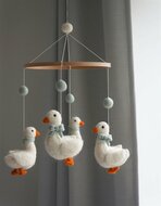 Gamcha Muziekmobiel / Boxmobiel - Ganzen 100% wolvilt | Speel je Wijs