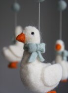 Gamcha Muziekmobiel / Boxmobiel - Ganzen 100% wolvilt | Speel je Wijs