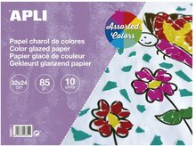 Apli Glanspapier Blok - 10 vel - 23x24cm | Speel je Wijs
