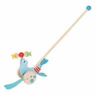 Goki Houten duwfiguur - Zeehond  | Speel je Wijs