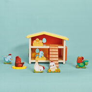 Janod Boerderij &ndash; Mijn eerste kippenhok| Speel je wijs