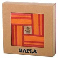 Kapla Set - 40 Plankjes Rood - Oranje &amp; Instructieboek | Speel je Wijs