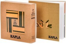 Kapla Set - 40 Plankjes Geel - Groen &amp; Instructieboek | Speel je Wijs