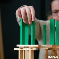 Kapla 40 Squares - Gekleurde plankjes Lichtgroen | Speel je Wijs