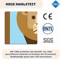 Coblo Magneet Toppers Dieren 60 stuks| Speel je Wijs