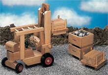 Fagus - Houten Vrachtauto &quot;De heftruck&quot; 3+ | Speel je Wijs