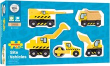 Bigjigs Rail - Voertuigen op de bouwplaats | Speel je Wijs