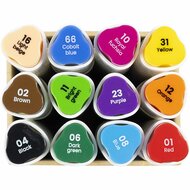 Creative Company Alcohol Markers - 12 Standaard Kleuren | Speel je Wijs