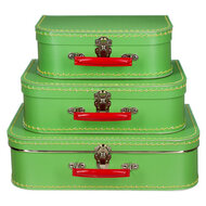 Kinderkoffer - Zacht Groen 25cm PER STUK | Speel je wijs