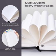 Ohuhu Alcohol marker Schetsboek 17,5 x 16,5 cm &ndash; 200 grams &ndash; 30 vellen | Speel je Wijs