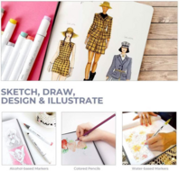 Ohuhu Alcohol marker Schetsboek A4 &ndash; 200 grams &ndash; 78 vellen | Speel je Wijs