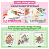 Ohuhu Kleurboek voor Alcoholmarkers - My simple pleasure | Speel je Wijs