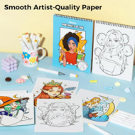 Ohuhu Kleurboek voor Alcoholmarkers - Portraits of joy | Speel je Wijs