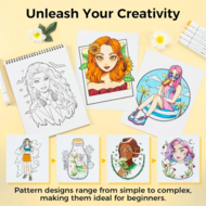 Ohuhu Kleurboek voor Alcoholmarkers - Portraits of joy | Speel je Wijs