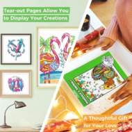 Ohuhu Kleurboek voor Alcoholmarkers - Mandala &amp; Animals | Speel je Wijs