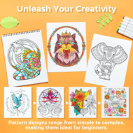 Ohuhu Kleurboek voor Alcoholmarkers - Mandala &amp; Animals | Speel je Wijs