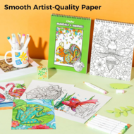 Ohuhu Kleurboek voor Alcoholmarkers - Mandala &amp; Animals | Speel je Wijs