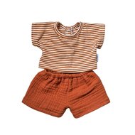 Hollie Kledingset - Sam Caramel stripes 34cm | Speel je Wijs